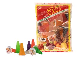 ขนมเยลลี่คาราจีแนนผสมน้ำผลไม้ ตรา ปีโป้